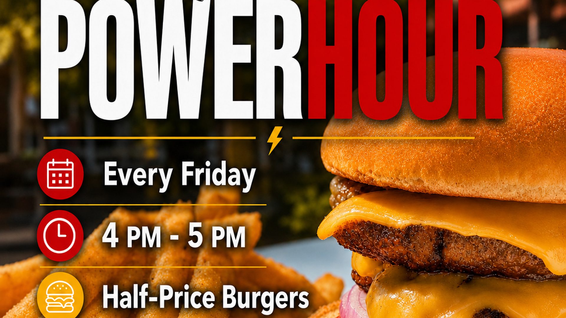 POWERHOUR EVERY FRIDAY 4PM-5PM